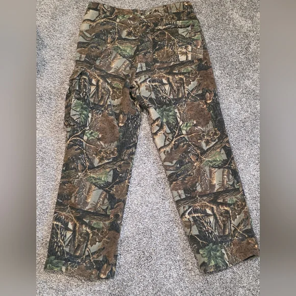 Cabela's Mid Season Fleece / Lined Camouflage Cargo Pants- Size 38 REG - Picture 4 of 6